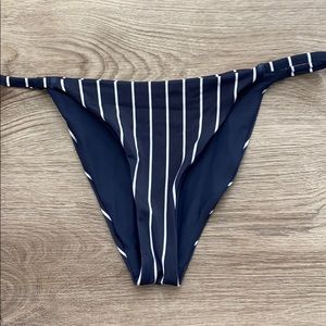 Striped bathing suit bottoms